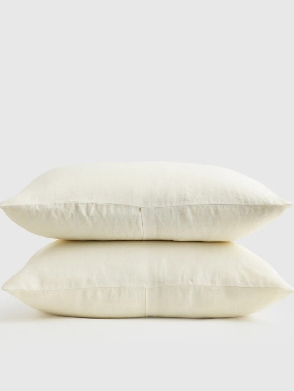 NWOT! Quince Linen Ivory Standard Shams! Set Of 2 (Z13)